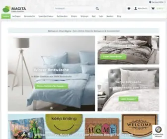 Magita.de(Dein bettwäsche spannbettlaken bettdecken online shop) Screenshot