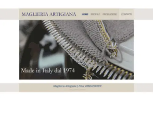 Maglieriaartigiana.com(Maglieria Artigiana) Screenshot