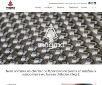 Magmacomposites.fr(Magma composites) Screenshot