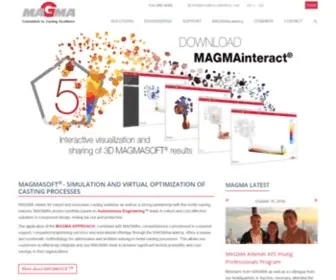 Magmasoft.com.tr(Startpage MAGMA Europe) Screenshot