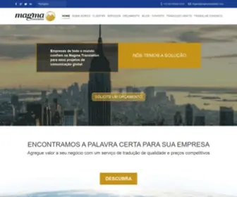 Magmatranslation.com(Serviço de tradução) Screenshot