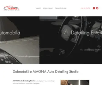 Magna-Detailing.rs(MAGNA Auto Detailing Studio) Screenshot