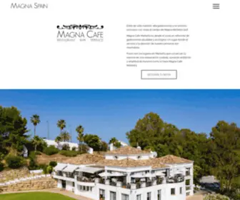 Magnacafe.com(Magna Cafe Marbella) Screenshot