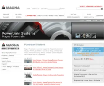 Magnadrivetrain.com(Magna) Screenshot