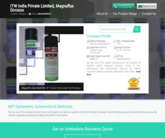 Magnaflux.co.in(MPI Equipment and Daraclean Heavy Duty Cleaners Manufacturer) Screenshot