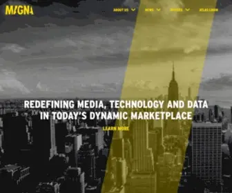 Magnaglobal.com(MAGNA is the leading global media investment and intelligence company) Screenshot