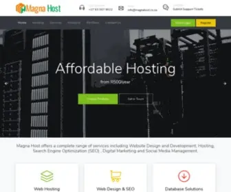 Magnahost.co.za(Magna Host) Screenshot