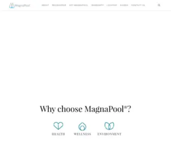 Magnapool.com(The Authentic Magnesium Mineral Pool System) Screenshot