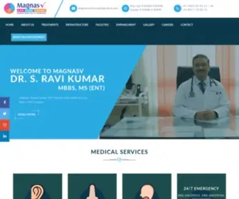 Magnasventhospital.com(Best ENT Hospital in Hyderabad) Screenshot