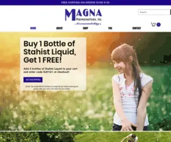 Magnaweb.com(MAGNA Pharmaceuticals) Screenshot