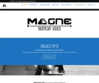 Magne-Montage-Video.fr(Magne Monteur Vidéo est une micro entreprise de production audiovisuelle) Screenshot