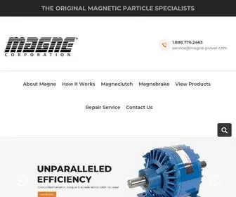 Magne-Power.com(Magnetic Particle Brakes & Clutches) Screenshot