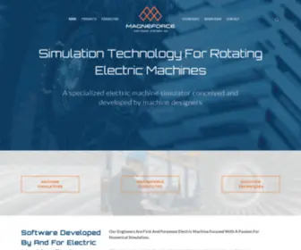 Magneforcess.com(Simulation Technology For Rotating Electric Machines) Screenshot