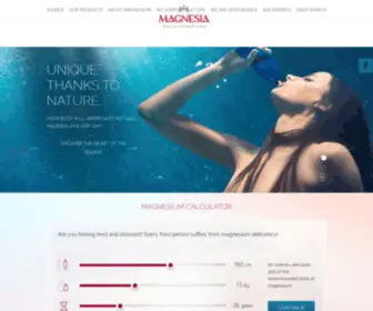 Magnesiawater.com(The power of natural magnesium) Screenshot