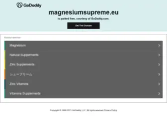 Magnesiumsupreme.eu(Magnesium Supplements) Screenshot