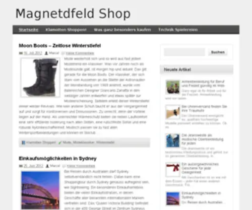 Magnetdfeld-Shop.de(Magnetdfeld Shop) Screenshot