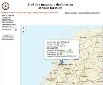 Magnetic-Declination.com(Magnetic Declination) Screenshot