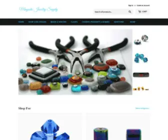 MagneticJewelrysupply.com(Jewelry Making Supplies & Crafting Accessories) Screenshot