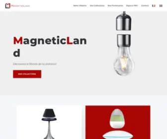 Magneticland.com(Le Spécialiste Des Objets en Lévitation) Screenshot