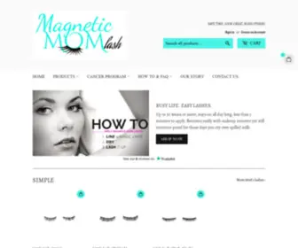 Magneticmomlash.com(Natural Magnetic Eyelashes and Eyeliner) Screenshot