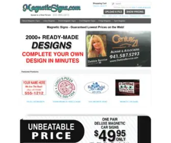 Magneticsigns.com(Magnetic Signs) Screenshot