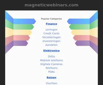 Magneticwebinars.com(Webinars) Screenshot