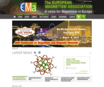 Magnetism.eu(A gateway to the European magnetics community) Screenshot