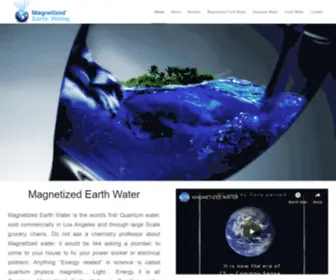 Magnetizedearthwater.com(Magnetized water) Screenshot