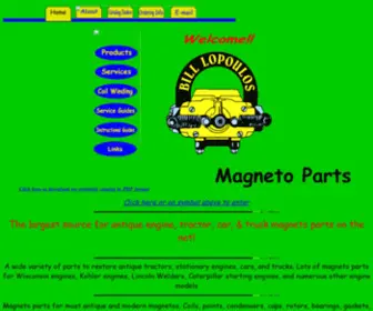 Magnetoparts.com(Magneto Parts for Antique Engines & Tractors) Screenshot