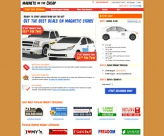 Magnetsonthecheap.com(Car Magnets & Magnetic Signs) Screenshot