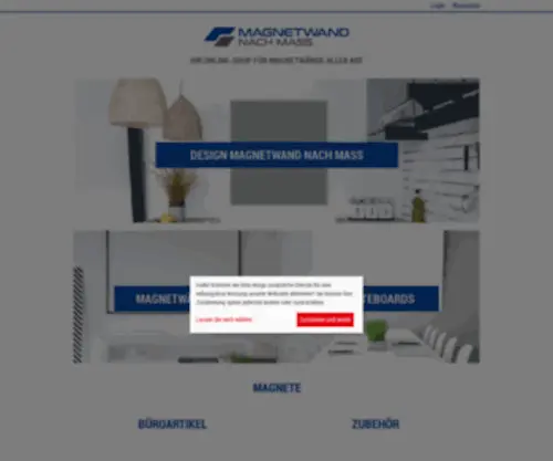 Magnetwand-Shop.de(Magnetwände selber konfigurieren) Screenshot
