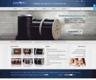 Magnetwirechina.com(Copper magnet wire for transformers) Screenshot