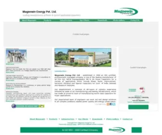 Magnewin.com(Capacitors Manufacturer) Screenshot
