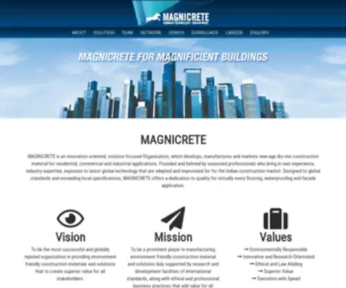 Magnicrete.com(GERMAN TECHNOLOGY) Screenshot