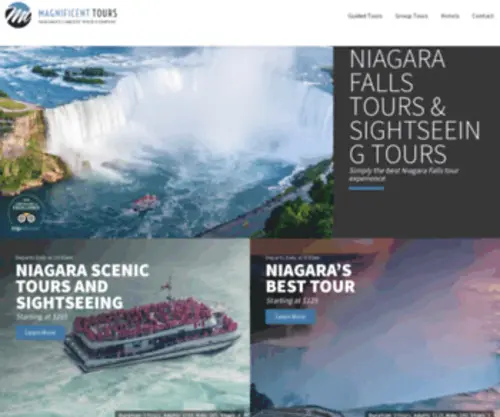 Magnificentniagarafallstours.com(Niagara Falls Tours & Sightseeing) Screenshot