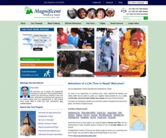 Magnificenttravels.com(Magnificent Travels & Tours) Screenshot