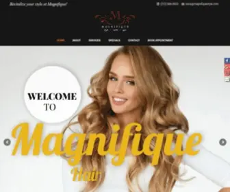 Magnifiquestyle.com(Hair Salon NYC) Screenshot