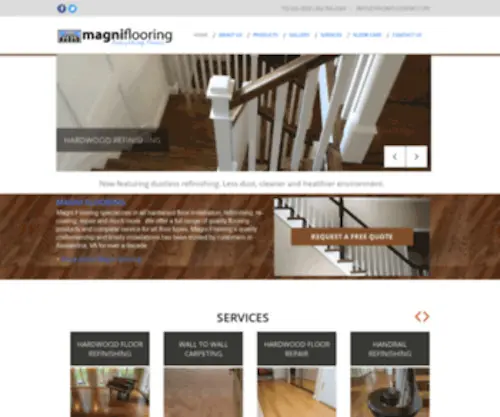 Magniflooring.com(Hardwood Refinishing and Installation by Magni Flooring) Screenshot