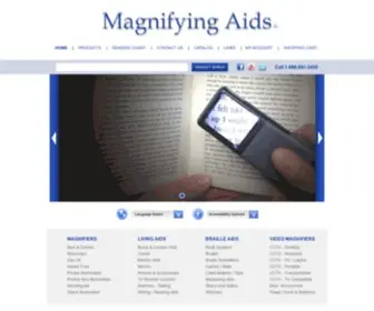 Magnifyingaids.com(Magnifying Aids) Screenshot