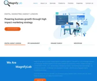 Magnifylab.com(Digital Marketing Agency London) Screenshot