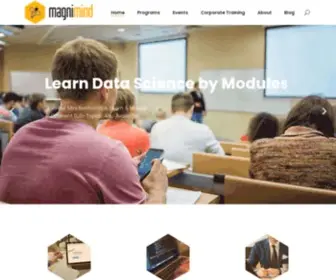 Magnimindacademy.com(Become a Data Scientist in just 6 weeks with bootcamps in Silicon Valley) Screenshot