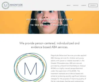 Magnitudeaba.com(Magnitude Behavioral Services) Screenshot