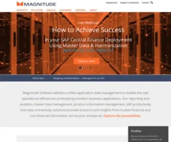 Magnitude.com(Enabling the data) Screenshot