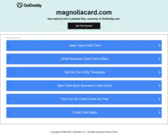 Magnoliacard.com(Magnolia Private) Screenshot