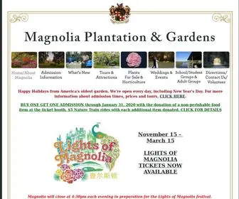 Magnoliaplantation.com(Magnolia Plantation and Gardens) Screenshot