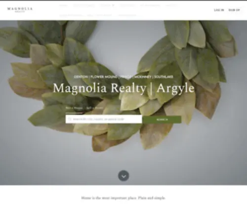 Magnoliarealtyargyle.com(Magnolia Realty) Screenshot