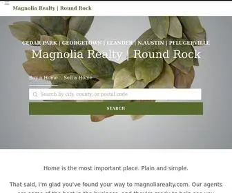 Magnoliarealtyroundrock.com(Magnolia Realty) Screenshot