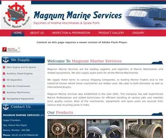 Magnumexports.com(MAGNUM MARINE SERVICES) Screenshot