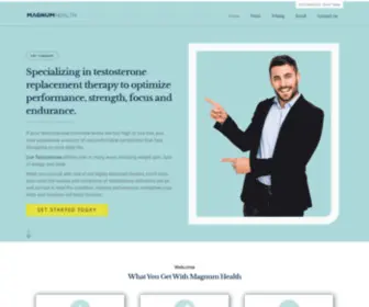 Magnumhlth.com(Testosterone Therapy) Screenshot