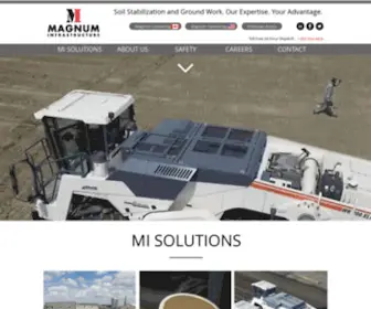 Magnuminfrastructure.com(Soil Stabilization) Screenshot